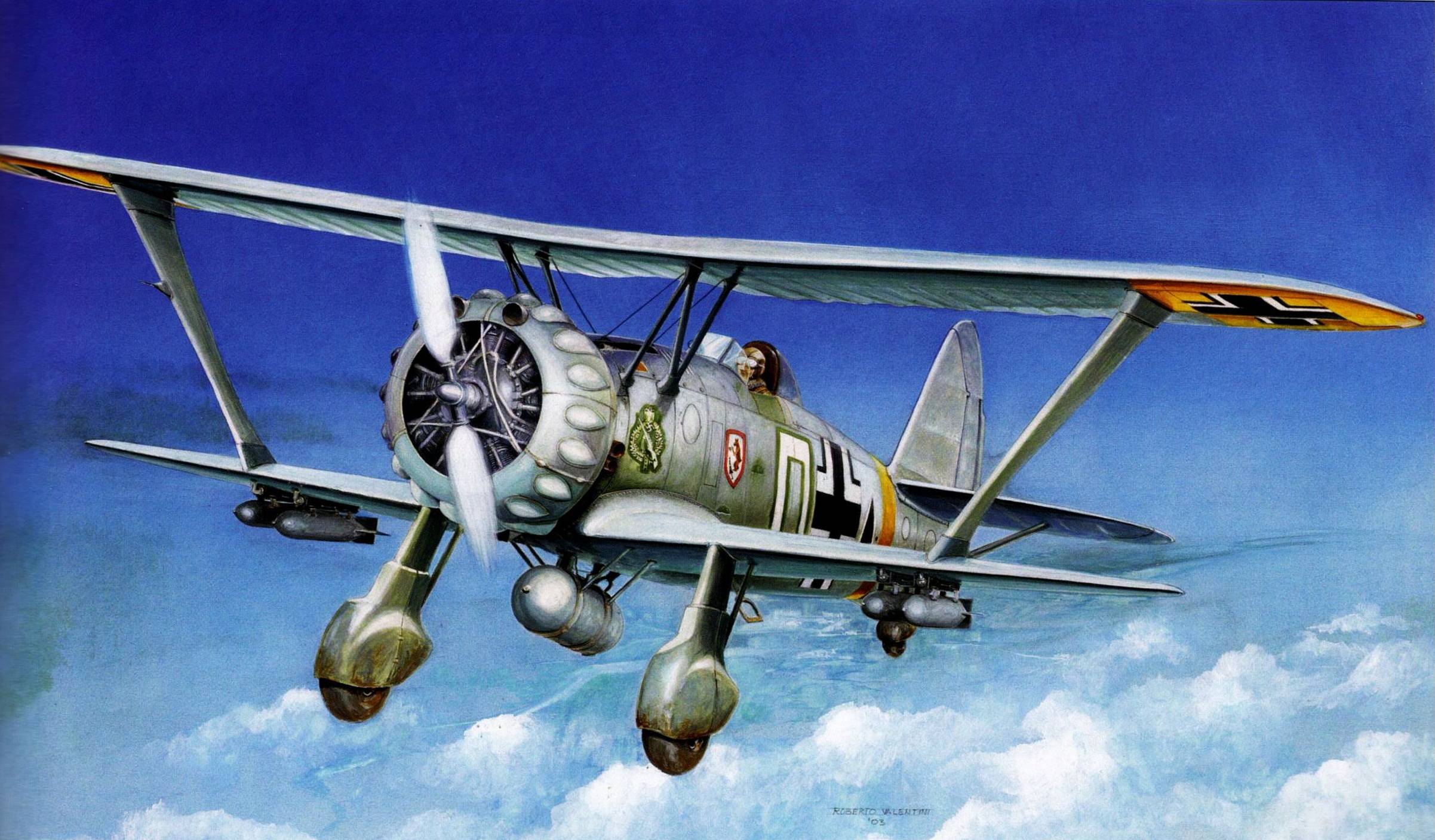 Пикирующий бомбардировщик henschel hs-123