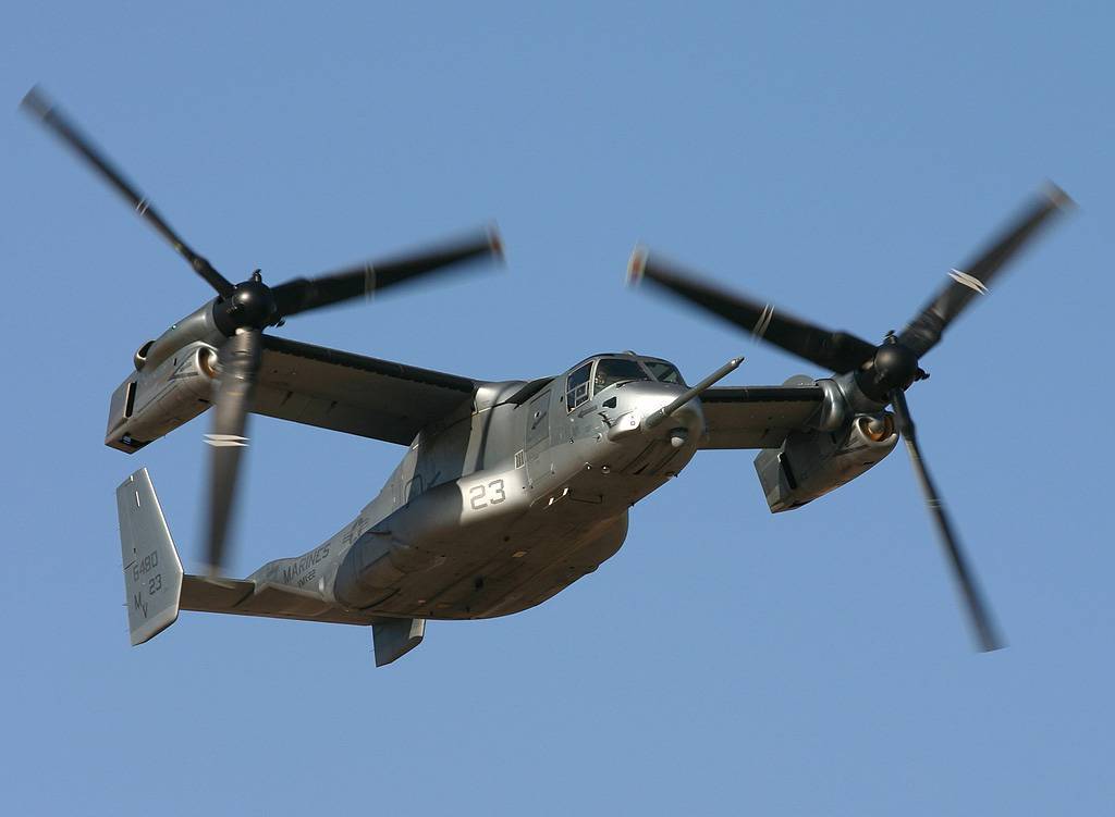 Bell V-22 Osprey: единственный в мире серийный конвертоплан