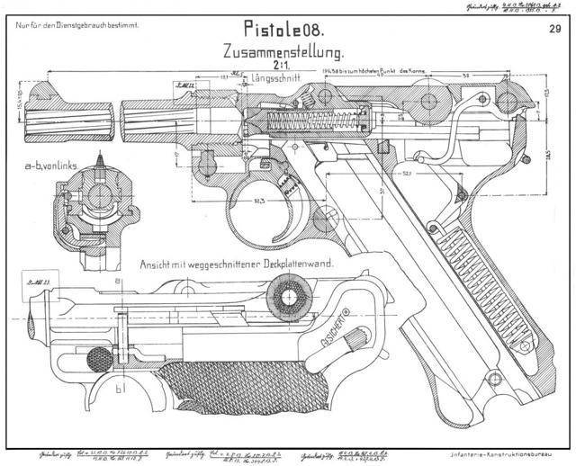 История легендарного оружия : парабеллум, автоматический самозарядный пистолет люгера (5 фото)