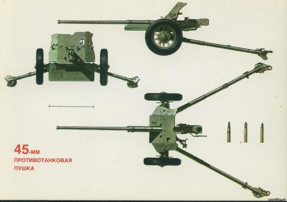 45-мм противотанковая пушка обр.1932 г. (19-к)