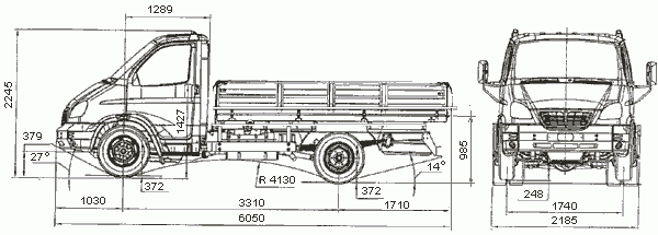 Технические характеристики грузовика ГАЗ-33106 Валдай | Все о спецтехнике