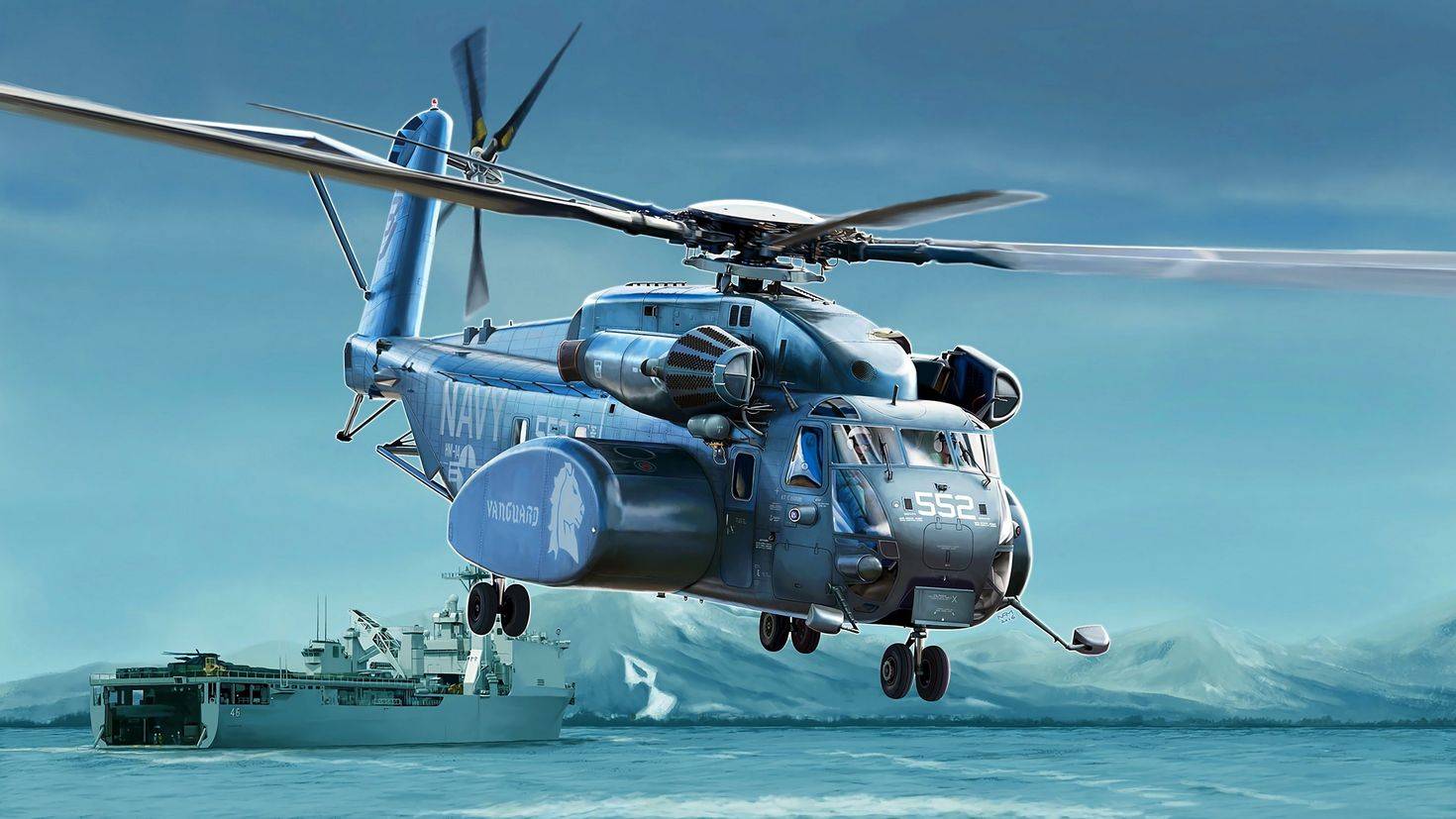 Транспортный вертолет ch-53k king stallion, основные технические свойства и характеристики.