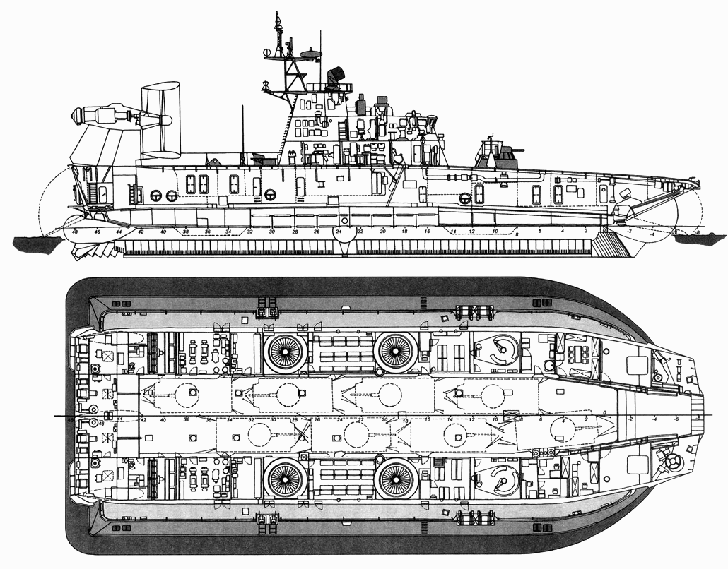 Проект 12322 «зубр» — корабли на воздушной подушке: история создания, технические характеристики, достоинства и недостатки, боевое применение