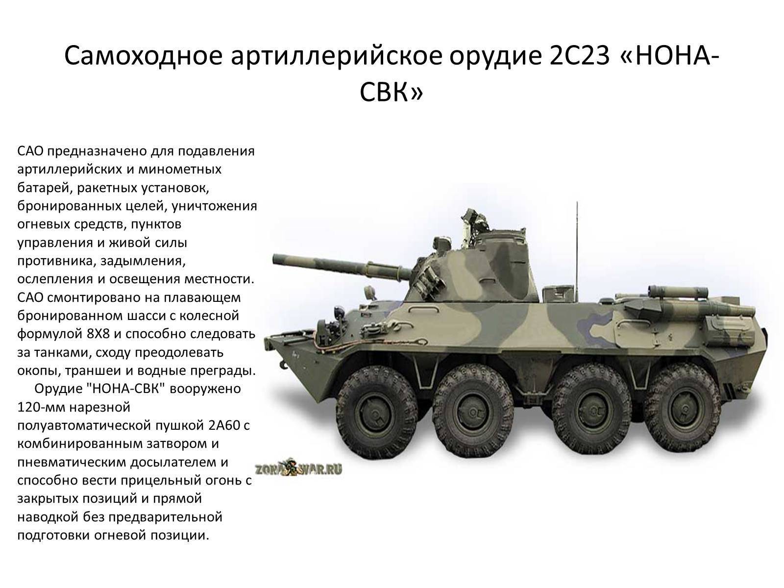 Самоходное артиллерийское орудие 2С9 НОНА-С (Россия)