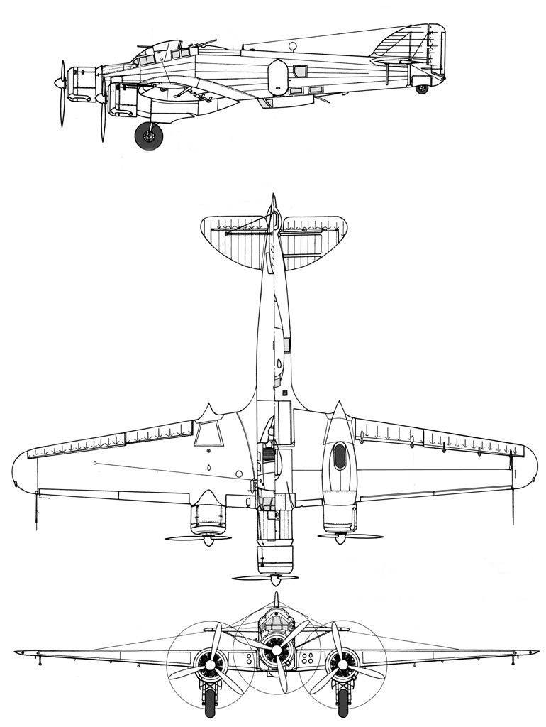 Бомбардировщик Савойя-Маркетти SM.79 «Спарвиеро»
