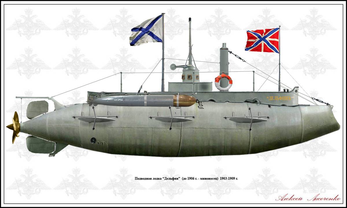 «Дельфин» - первая российская подводная лодка
