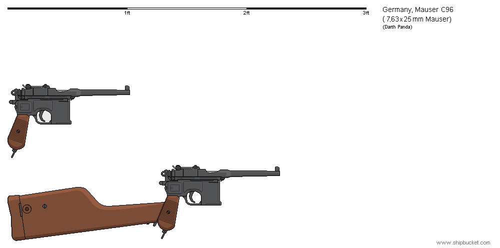 Пистолет маузер к96 (mauser c96)