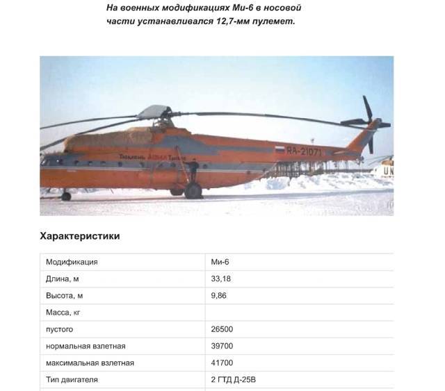 Ми-6 – винтокрылый гигант