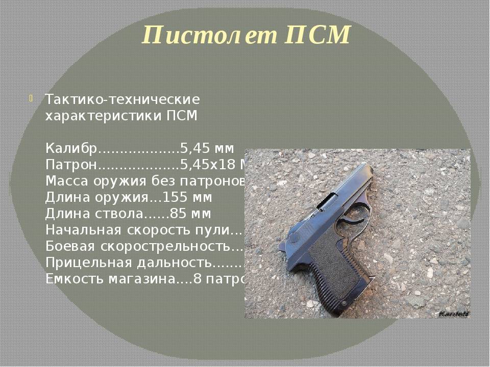 Пистолет самозарядный малогабаритный (ПСМ) – оружие скрытого ношения родом из СССР