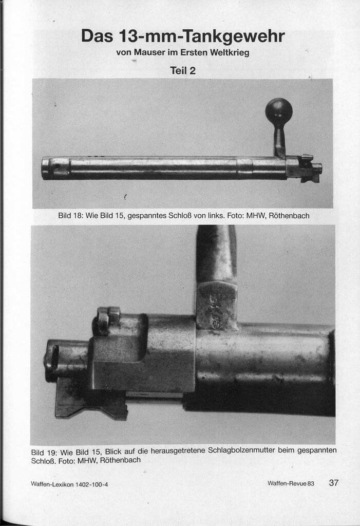 Противотанковое ружье Mauser T-Gewehr M1918