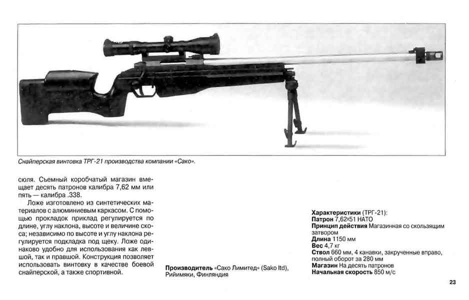 Снайперская винтовка св-98 патрон калибр 7,62 мм