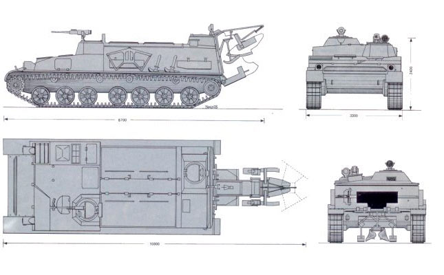 Гусеничный минный заградитель гмз-3
