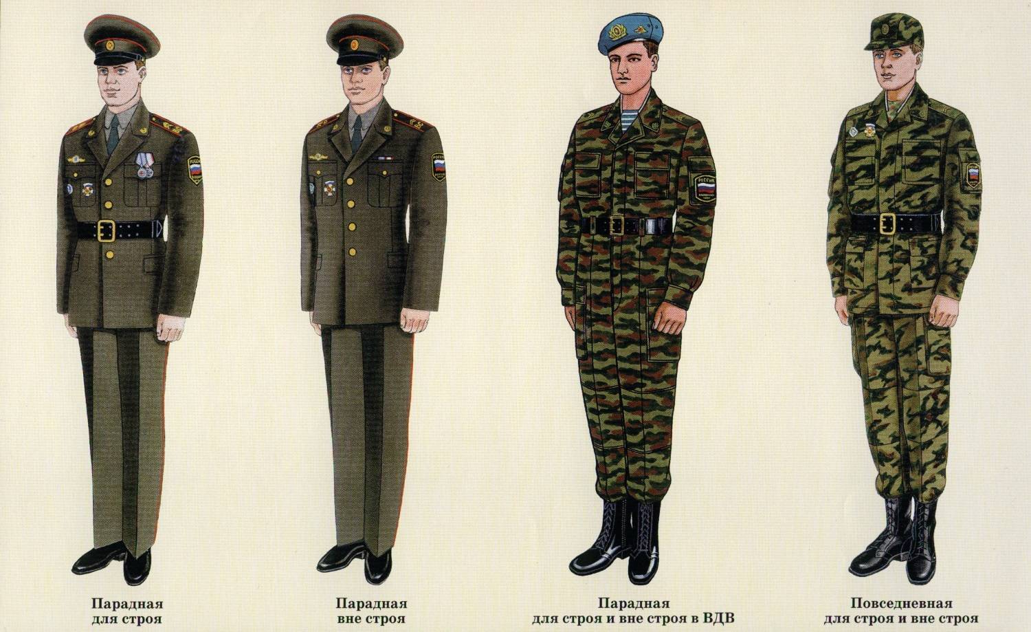 Парадная форма одежды военнослужащих российской армии
