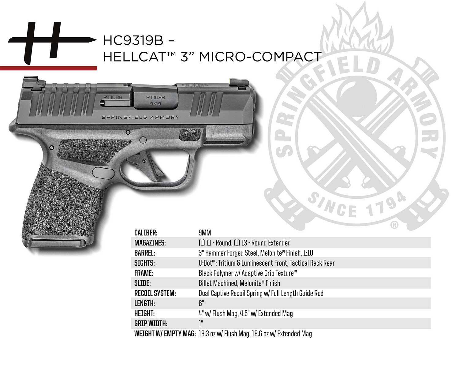 Пистолет 2020 года: Springfield Hellcat