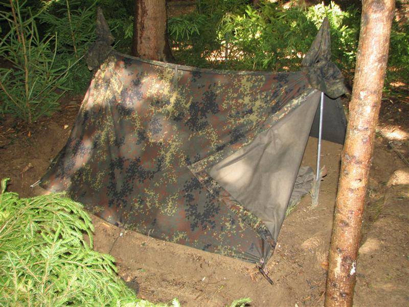 Как использовать плащ-палатку в качестве укрытия | интернет проект я выживу