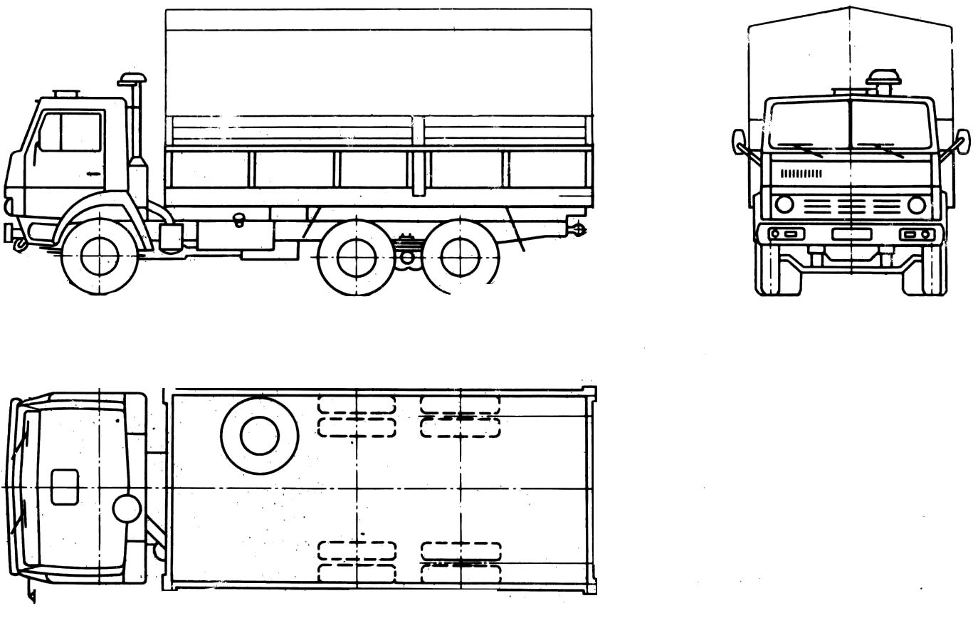 КАМАЗ 5320 чертеж