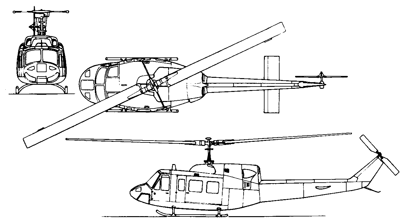 Белл 205 «ирокез» (uh-1) и «хью»