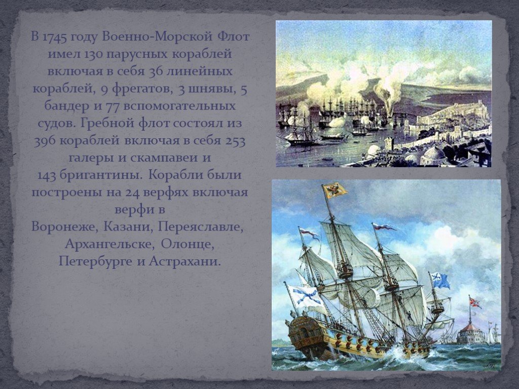 История петровского фрегата «штандарт»