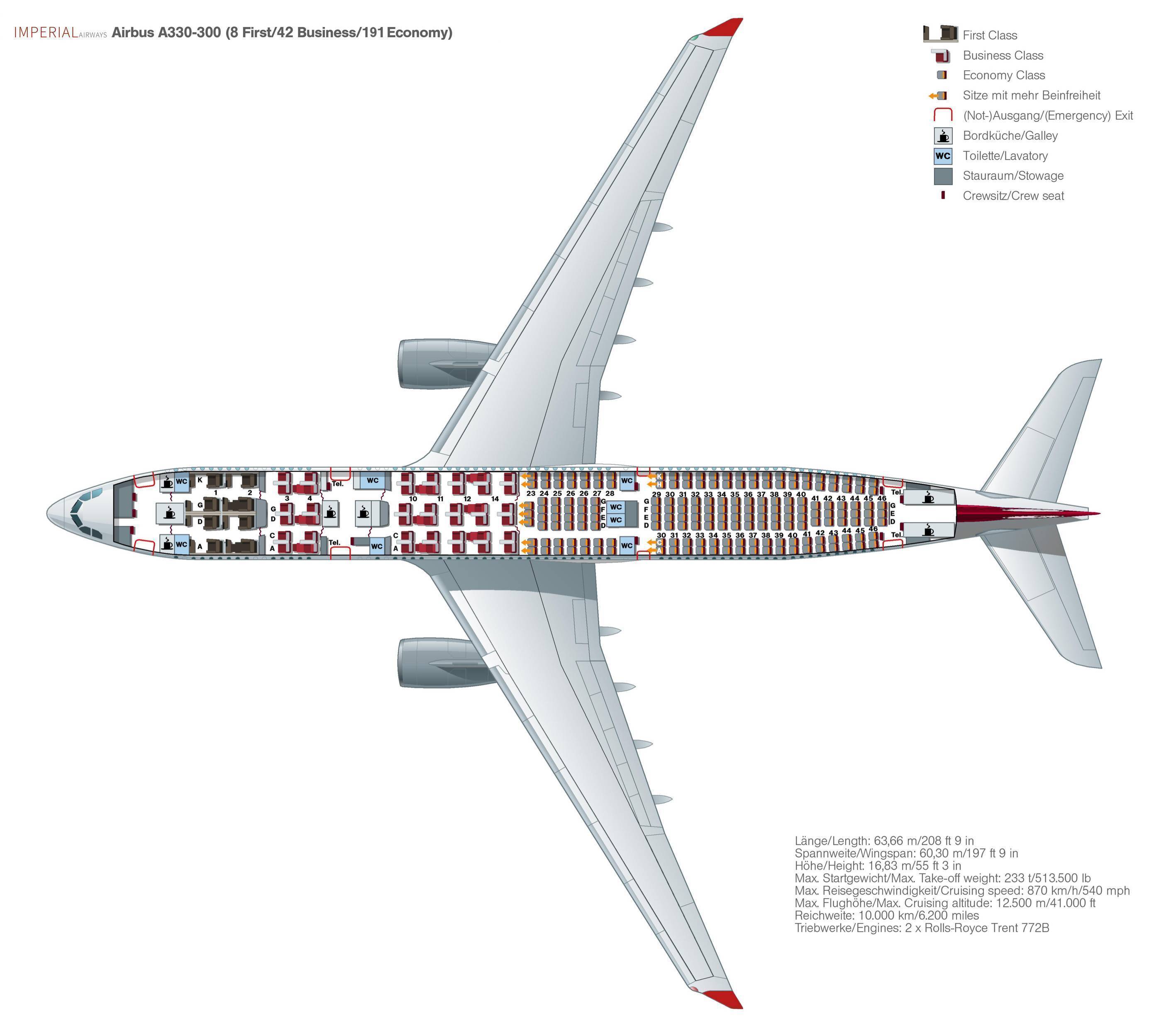 А330 300 самолет схема