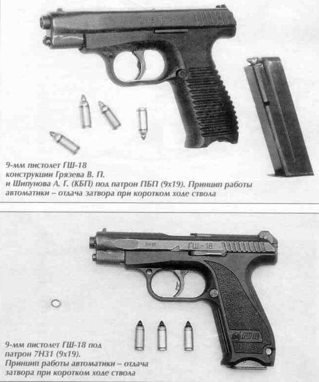 Пистолет грязева-шипунова гш-18 - плюсы и минусы.
