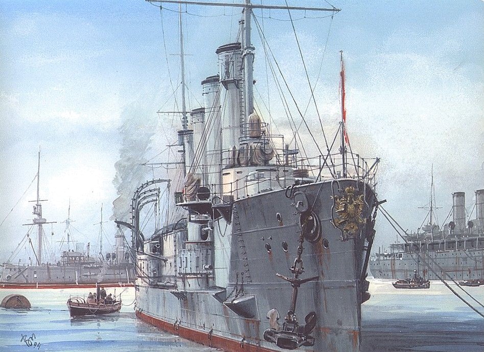 Русский крейсер громобой - russian cruiser gromoboi