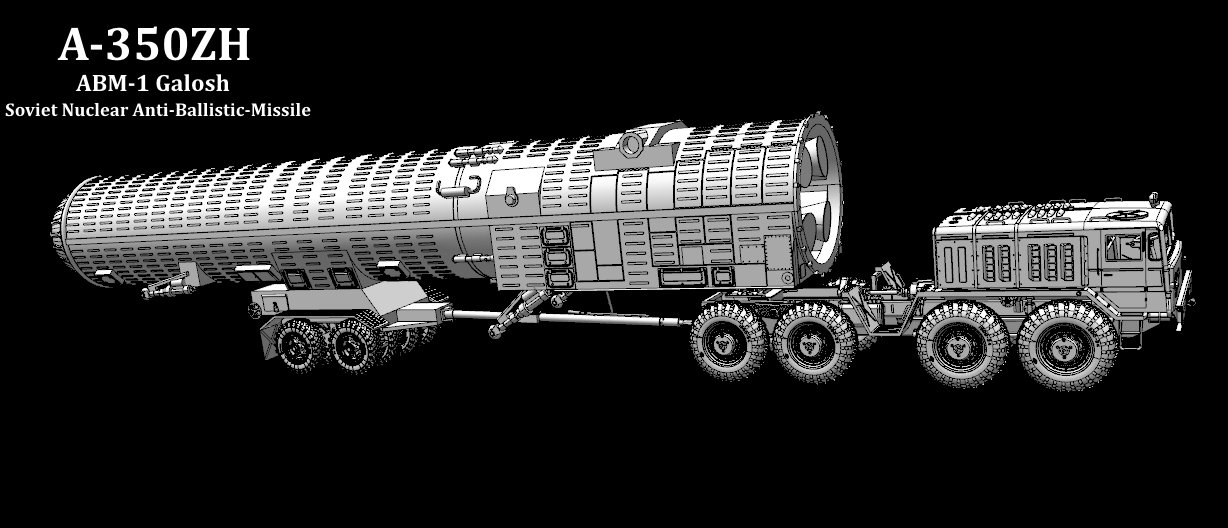 Система А-35 Алдан, ракета А-350Ж – 5В61 - ABM-1 GALOSH