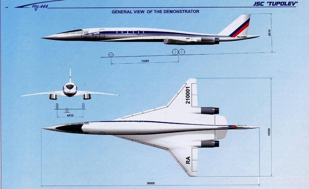 Сверхзвуковой пассажирский самолет ту-244: история создания, характеристики