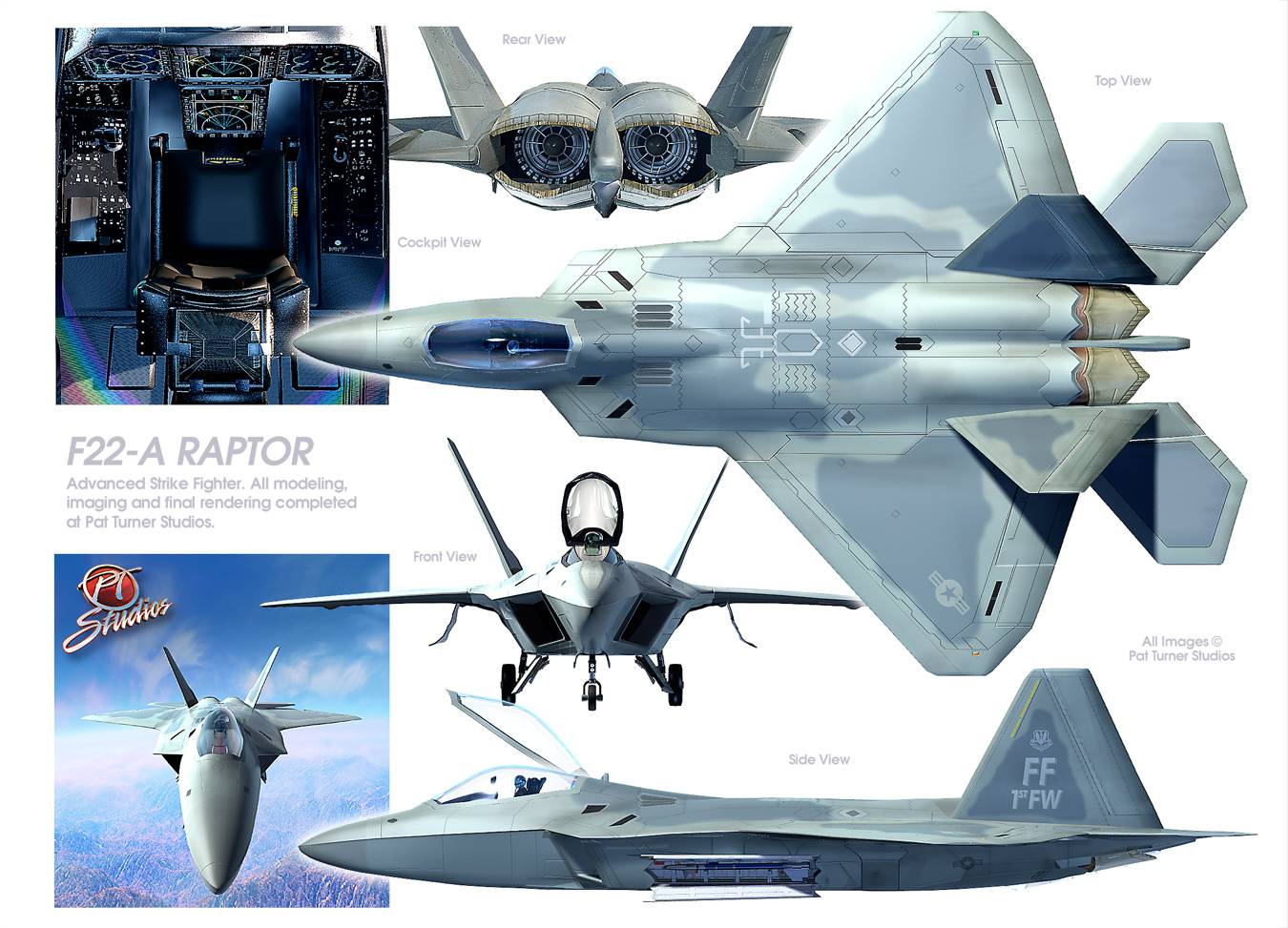 F-22 raptor истребитель пятого поколения, технические характеристики лтх, вооружение и авионика самолета, потолок скорости, кабина пилота