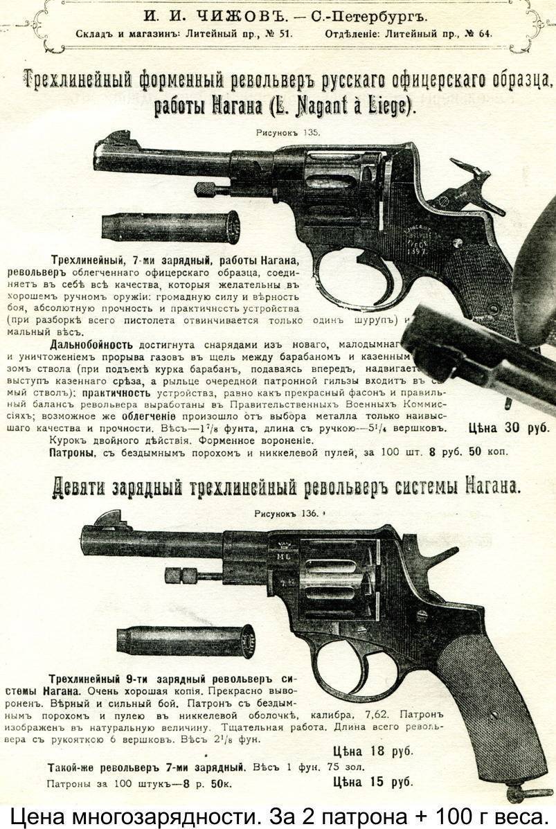 Наган: бельгийский, русский легендарный револьвер