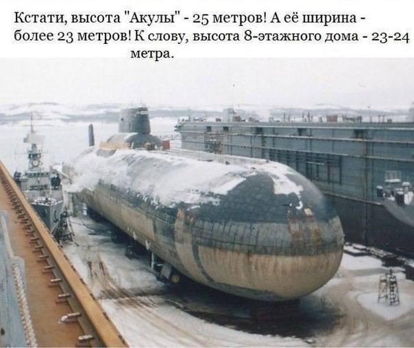 Подводные лодки проекта 941 «акула» - самые большие в мире