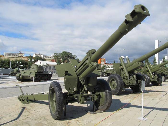 152-мм гаубица д-1. ттх. фото. видео