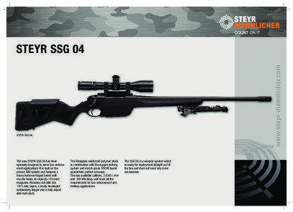 Снайперская винтовка steyr ssg 08