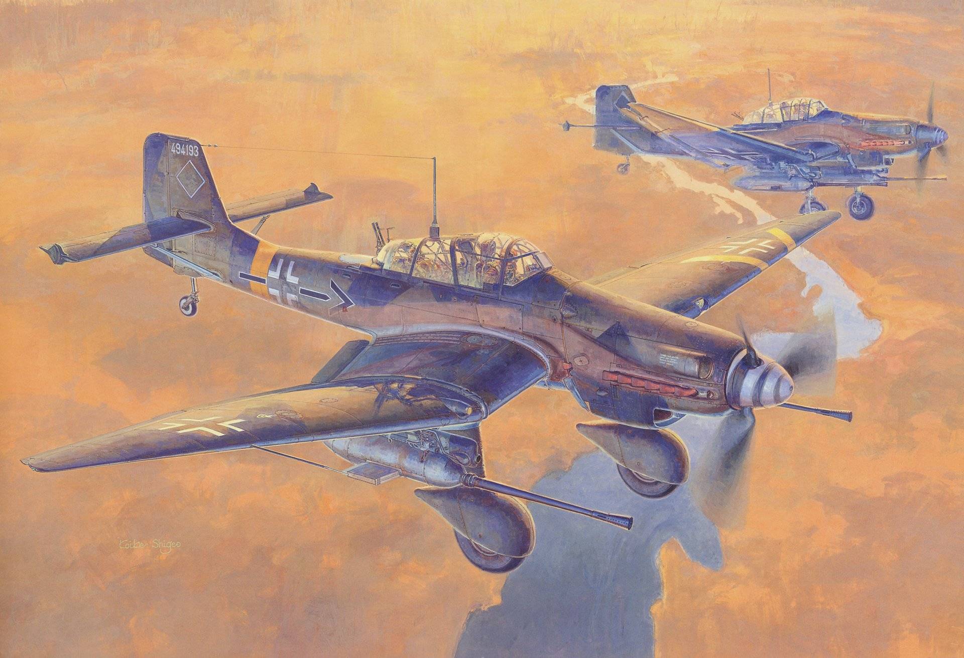Junkers ju.87d stuka - авиация и техника - grafiq.ru