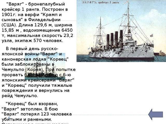 Подвиг крейсера «варяг»: главные мифы | русская семерка