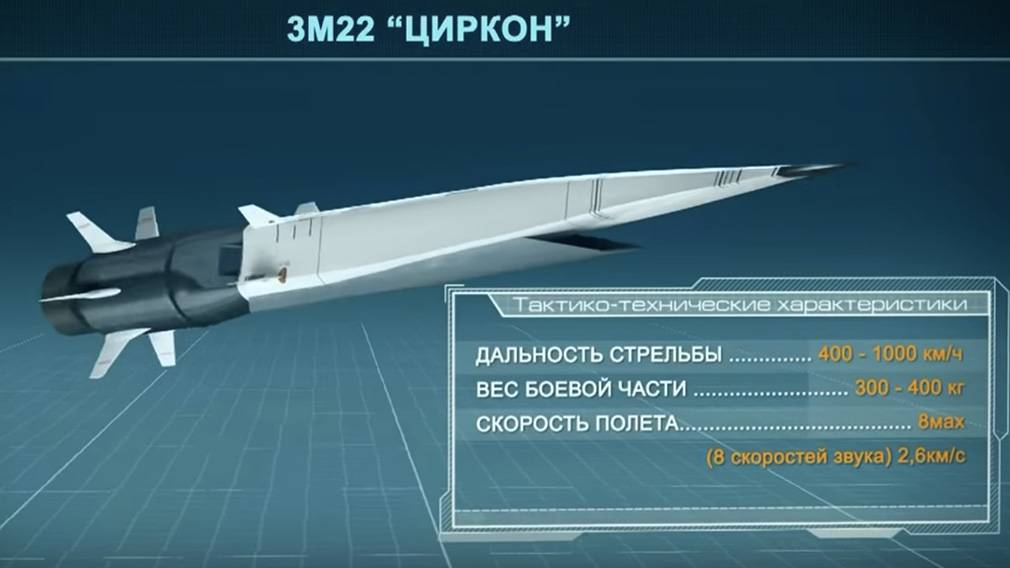 Технические характеристики ракеты «циркон»